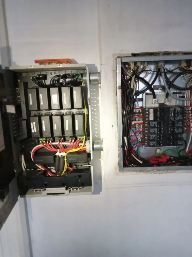 Electrical panel upgrade completed for Security Camera Wiring in Del Monte Forest
